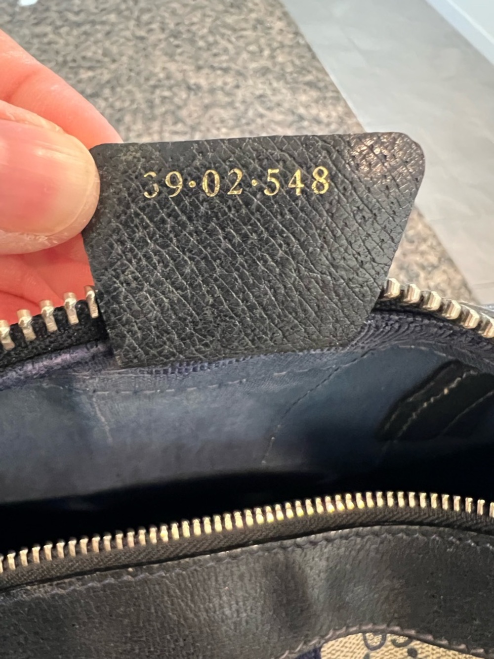 Vintage Gucci Boston/Gucci Web Boston / Sherry Line Boston in Navy - Picture 2 of 15